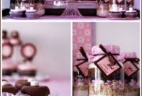 A Chic Brown and Pink Baby Shower