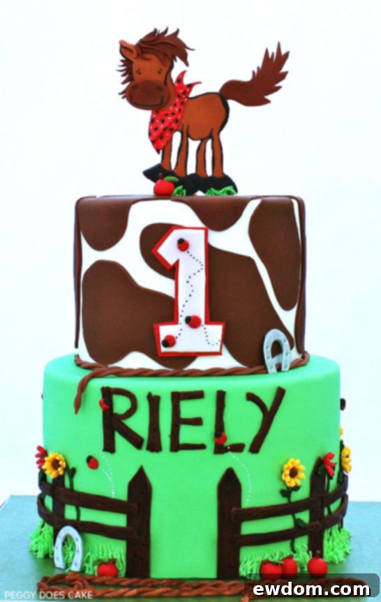 Country Horse Cake by Peggy Does Cake  |  TheCakeBlog.com