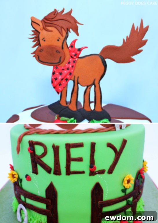 Country Horse Cake by Peggy Does Cake  |  TheCakeBlog.com
