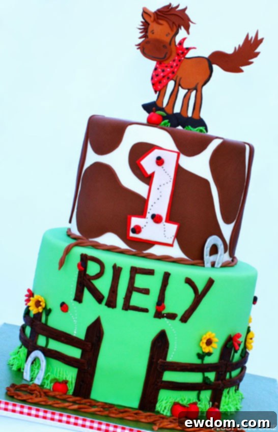 Country Horse Cake by Peggy Does Cake  |  TheCakeBlog.com