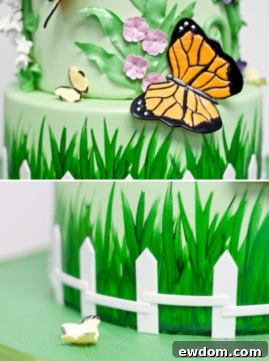 Butterfly Garden by Dream Day Cakes | TheCakeBlog.com