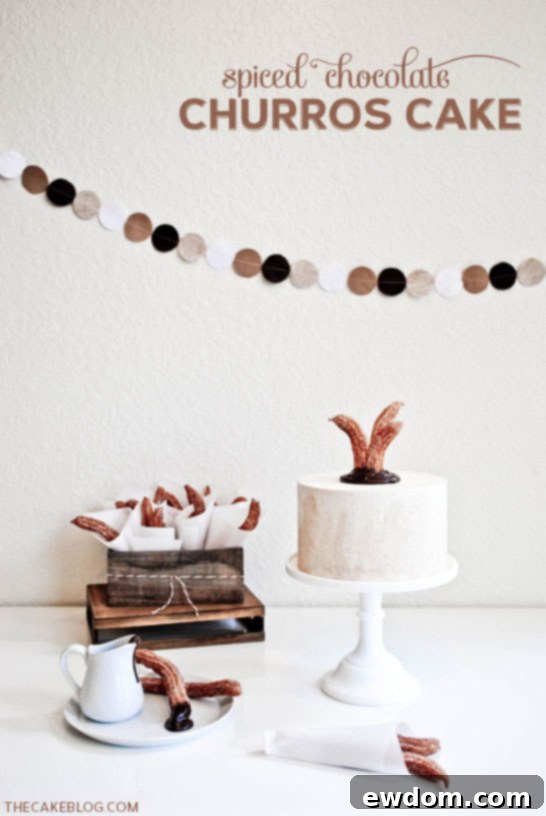 Chocolate & Churros Cake | TheCakeBlog.com