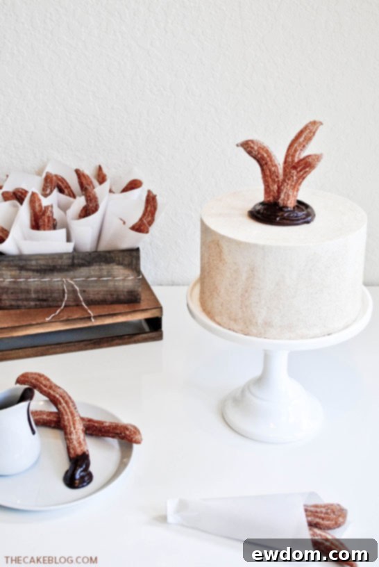 Chocolate & Churros Cake | TheCakeBlog.com