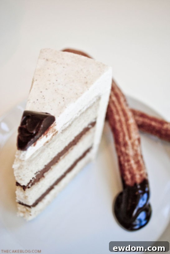 Chocolate & Churros Cake | TheCakeBlog.com