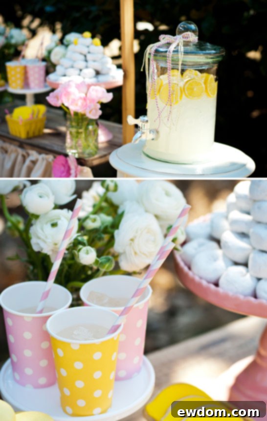 Zesty Dessert Spread 8 Fresh Lemonade Dessert Table | TheCakeBlog.com