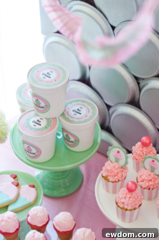 Scoop-tacular Celebration 8 Ice Cream Party | styled by Deliciously Darling | TheCakeBlog.com