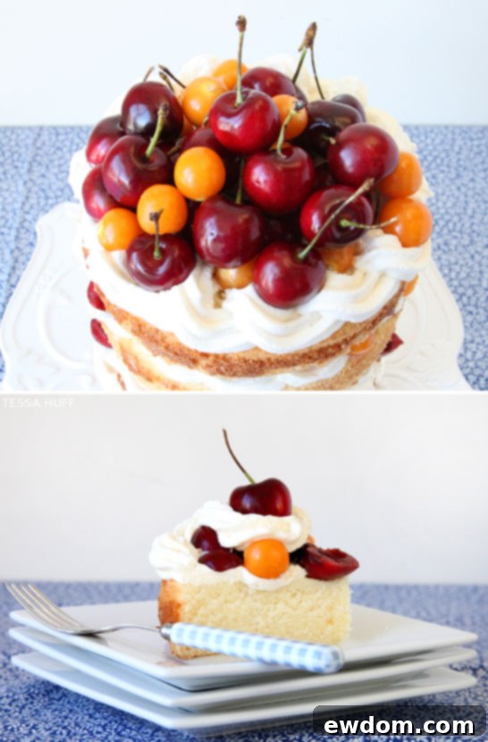 Summer Cake Recipe: Fresh Cherry and Gooseberry Cake | TheCakeBlog.com