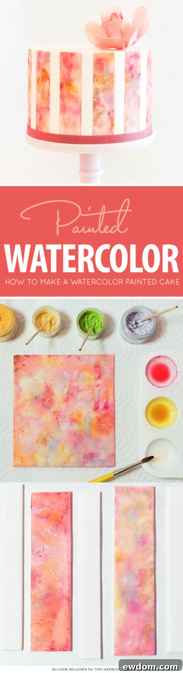 How to Paint a Watercolor Cake: Edible Art with Allison Kelleher