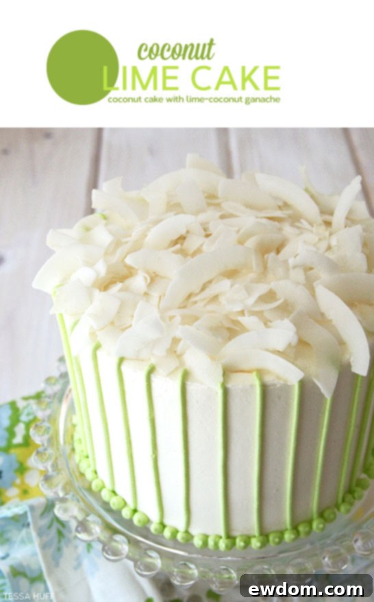 Tropical Coconut Lime Cake 2 Tessa Huff's Tropical Coconut Lime Cake - A Summer Dessert