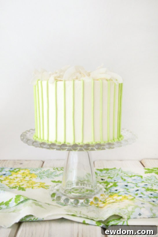 Tropical Coconut Lime Cake 3 Layers of Coconut Lime Cake by Tessa Huff