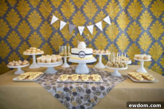 What Will It Bee? Baby Shower - Bright yellow and bee themed decor, a perfect gender-neutral celebration by Fishtale Photography