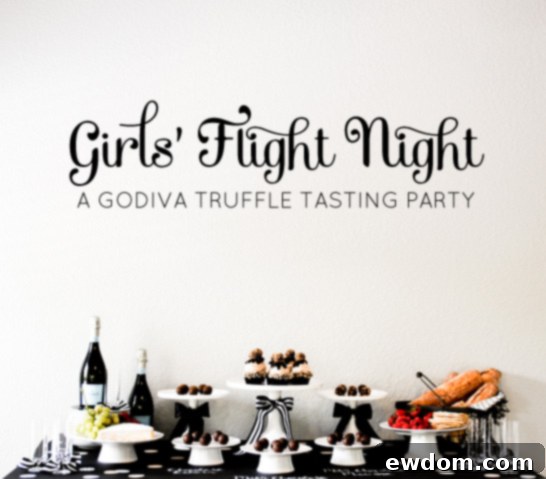 Godiva Truffle Flight Tasting Party Godiva Truffle Flight | Truffle Tasting Party Inspiration | TheCakeBlog.com
