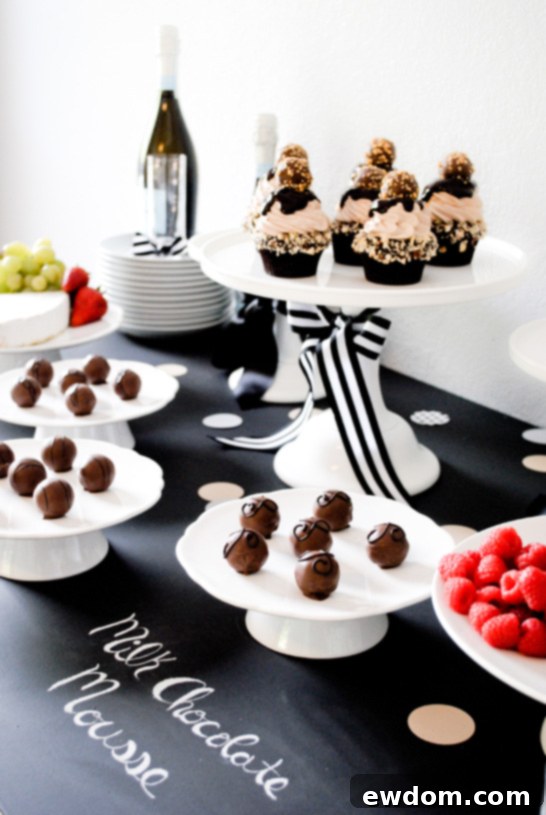 Milk Chocolate Lovers Truffle Flight Godiva Truffle Flight | Tasting Party Inspiration | TheCakeBlog.com