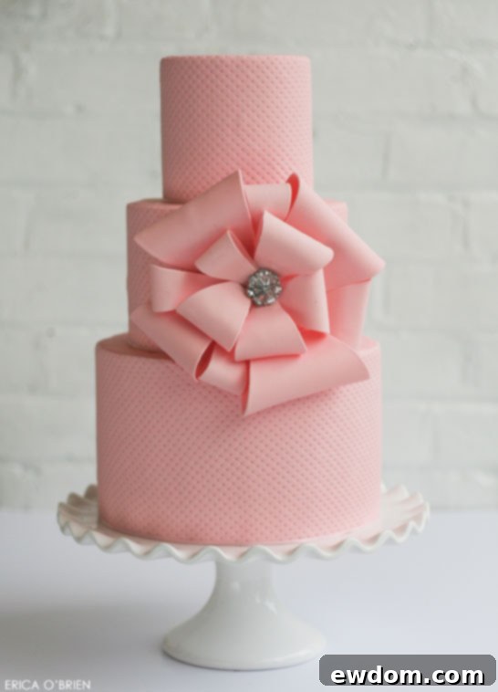 Pink Awareness Cake | by Erica O'Brien | TheCakeBlog,com