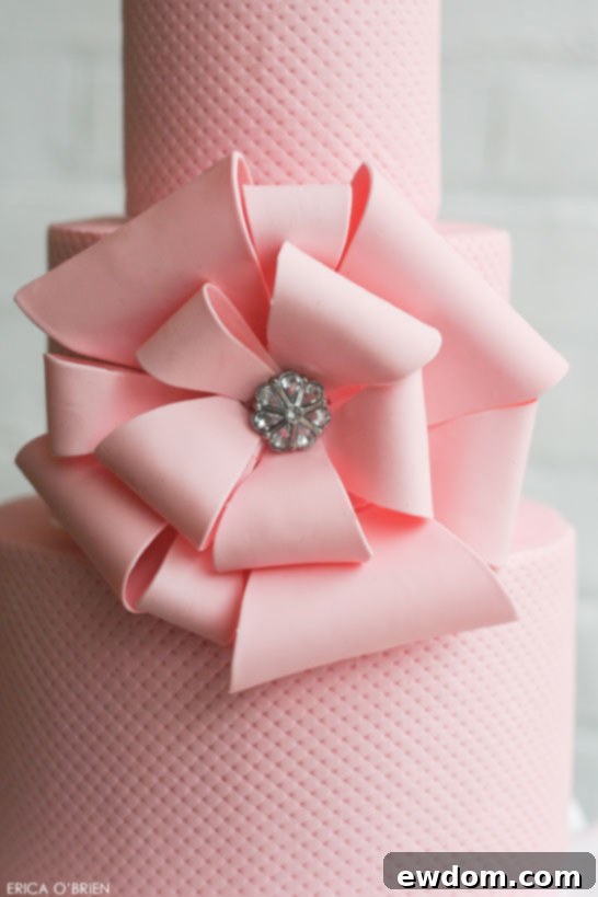 Pink Awareness Cake | by Erica O'Brien | TheCakeBlog,com