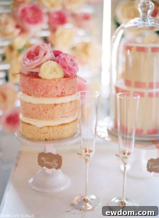 Rose Cake Display | by Intricate Icings | #PinkWeek on TheCakeBlog.com