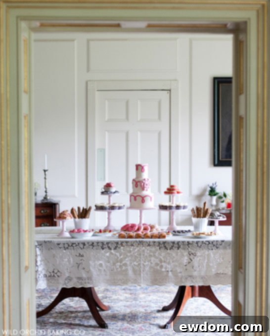 Pink Week Pink Ribbon Dessert Showcase 2 Victorian Pink Ribbon Cake Display by Wild Orchid Baking Co | Pink Week on TheCakeBlog.com