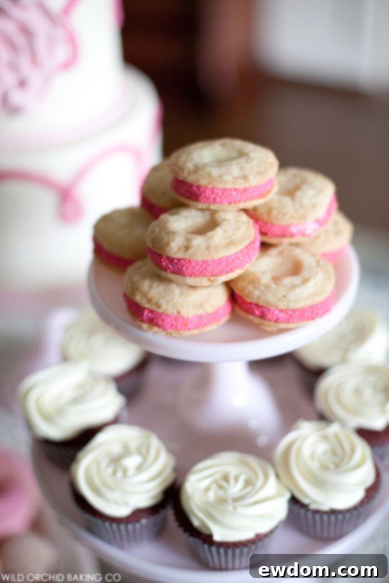 Pink Week Pink Ribbon Dessert Showcase 6 Stacked Pink Cake Stands with Mini Desserts | Breast Cancer Awareness