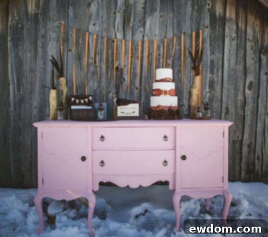 Detail of edible leather belts on wedding cake