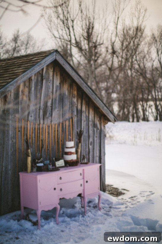 Unique wedding cake with rustic elements by Intricate Icings