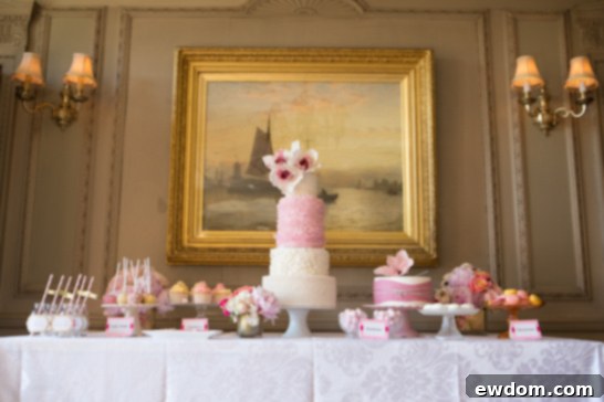 Pink & Gold Wedding Inspiration  |  by Baked In Caked Out  |  TheCakeBlog.com