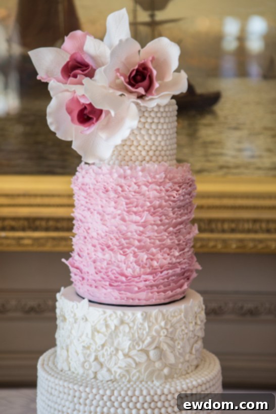Pink & Gold Wedding Inspiration  |  by Baked In Caked Out  |  TheCakeBlog.com