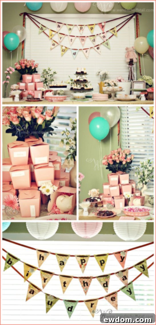 Pink Pig First Birthday Party Decorations Pig Birthday Party Decor