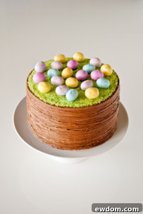 Basketweave Easter Cake 4 Easy Easter Basket Cake | a DIY by Carrie Sellman of TheCakeBlog.com
