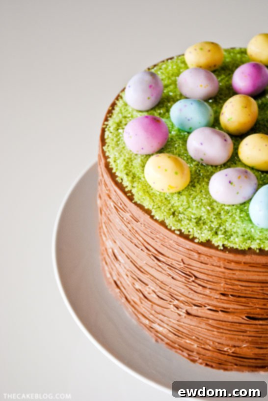 Basketweave Easter Cake 5 Easy Easter Basket Cake | a DIY by Carrie Sellman of TheCakeBlog.com