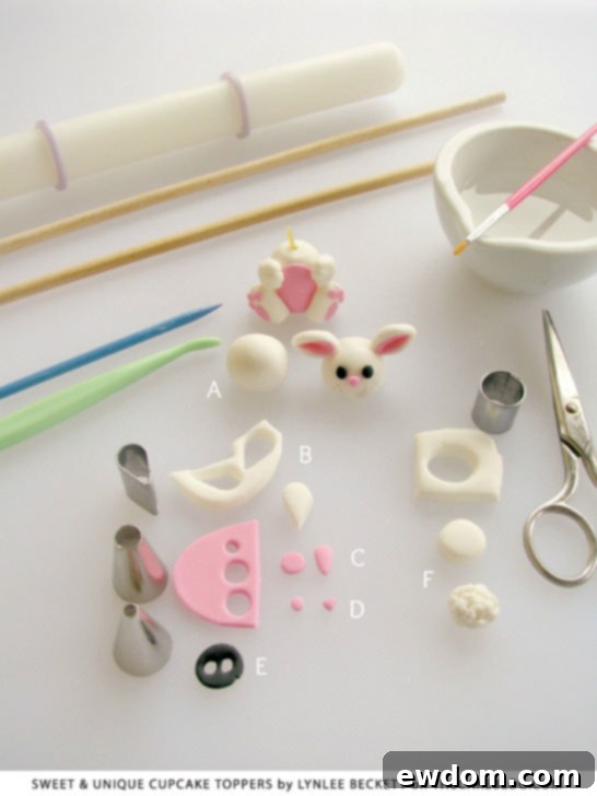 Create a Whimsical Easter Bunny Garden 4 Easter Bunny Garden | tutorial from Sweet & Unique Cupcake Toppers by Lynlee Beckett
