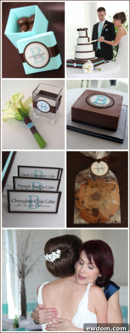 Tiffany Blue and Chocolate Brown Wedding - Wedding Cakes Tiffany Blue and Chocolate Brown Wedding - Wedding Cakes