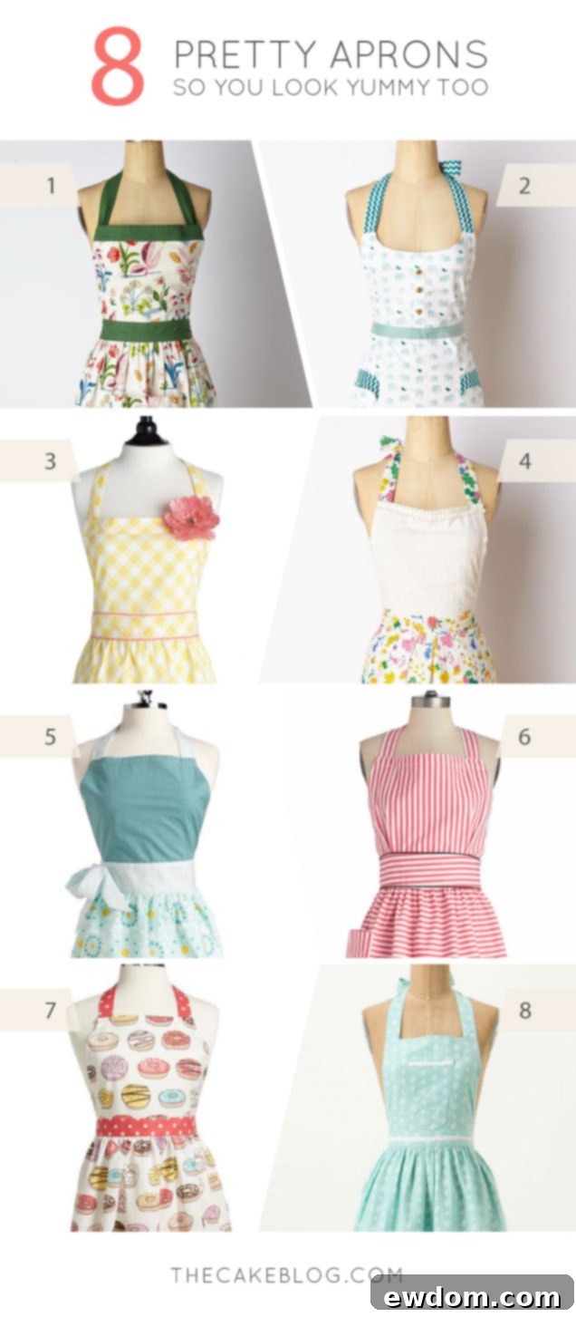 Chasing Charming Aprons 2 look as yummy as dessert | 8 Pretty Aprons