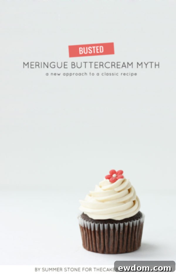 Breaking the Meringue Buttercream Myth | a new approach to a classic recipe | by Summer Stone for TheCakeBlog.com