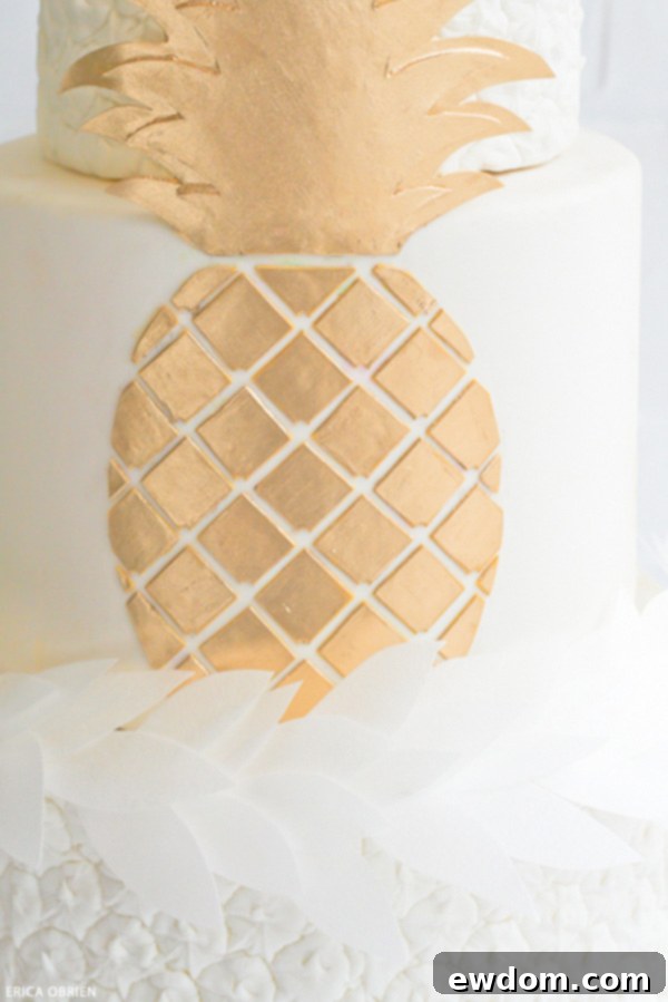 Pineapple Cake Inspiration Board | Pinterest trends translated to cake | Erica O'Brien Cake Design