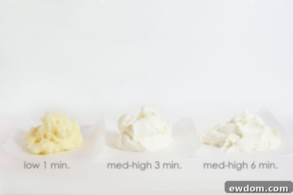 Unlocking the Perfect Cake 3 Visual Comparison of Butter and Sugar Creamed for Different Durations