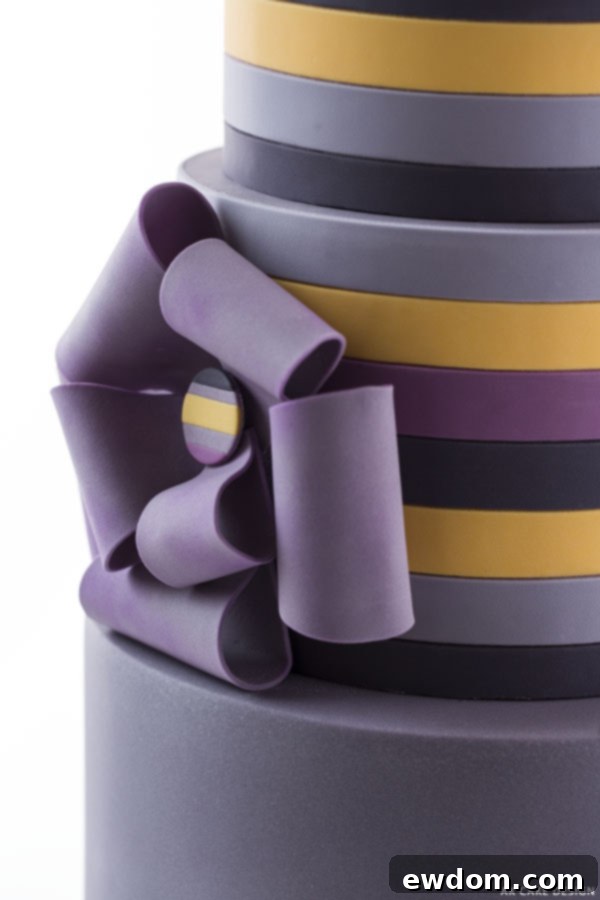 Pantone Fall 2014 Stripes | by AK Cake Design for TheCakeBlog.com