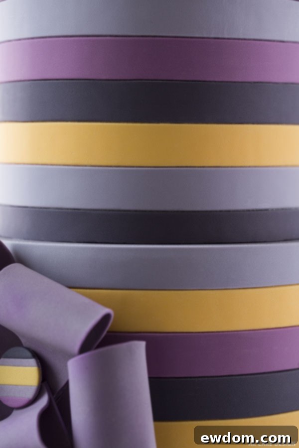 Pantone Fall 2014 Stripes | by AK Cake Design for TheCakeBlog.com