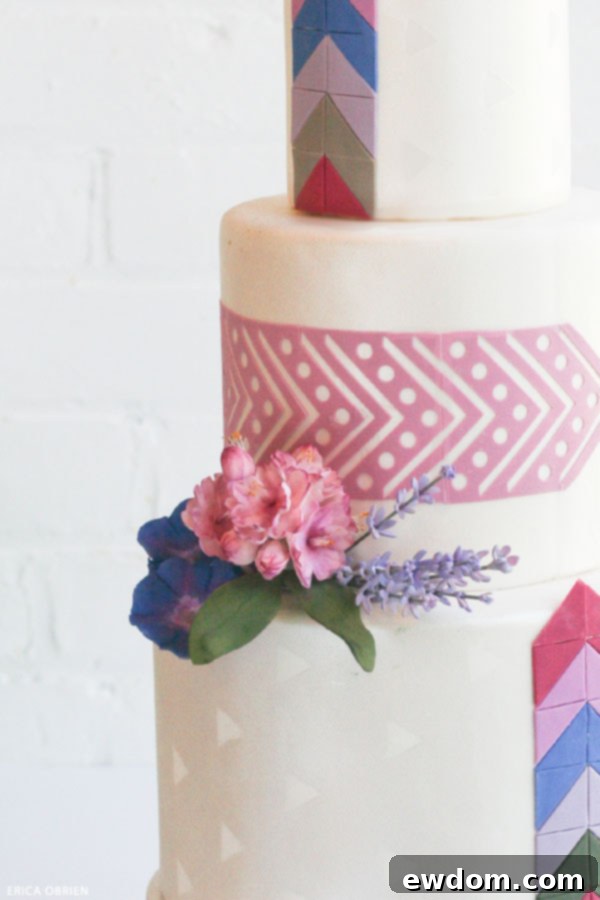 The Synthesis of Technique and Imagination 4 Arrows in shades of Pantone Fall 2014 | by Erica OBrien for TheCakeBlog.com