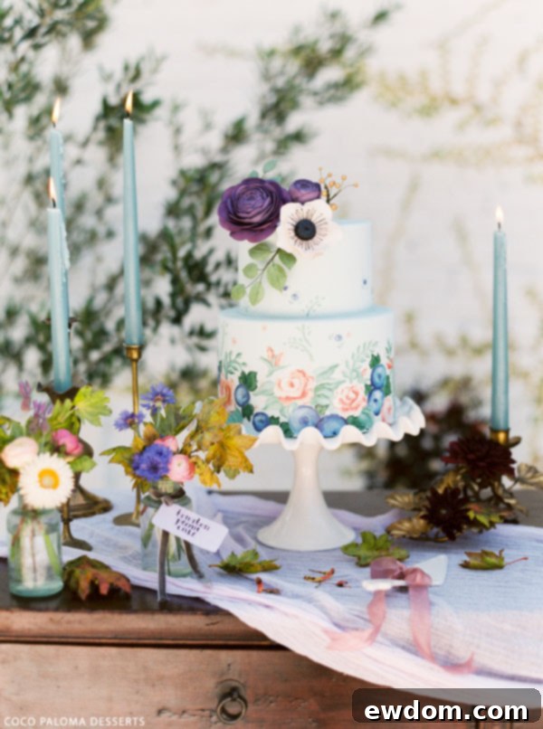 Fall Wedding Cake Inspiration | by Coco Paloma Desserts on TheCakeBlog.com