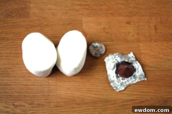 Creating Monster Eyes with Jumbo Marshmallows and Hershey's Kisses - Step 5