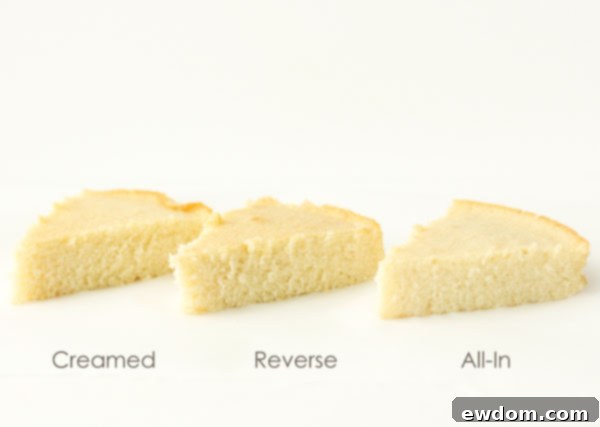 Comparing cake mixing methods: Creaming vs. Reverse Creaming for optimal results