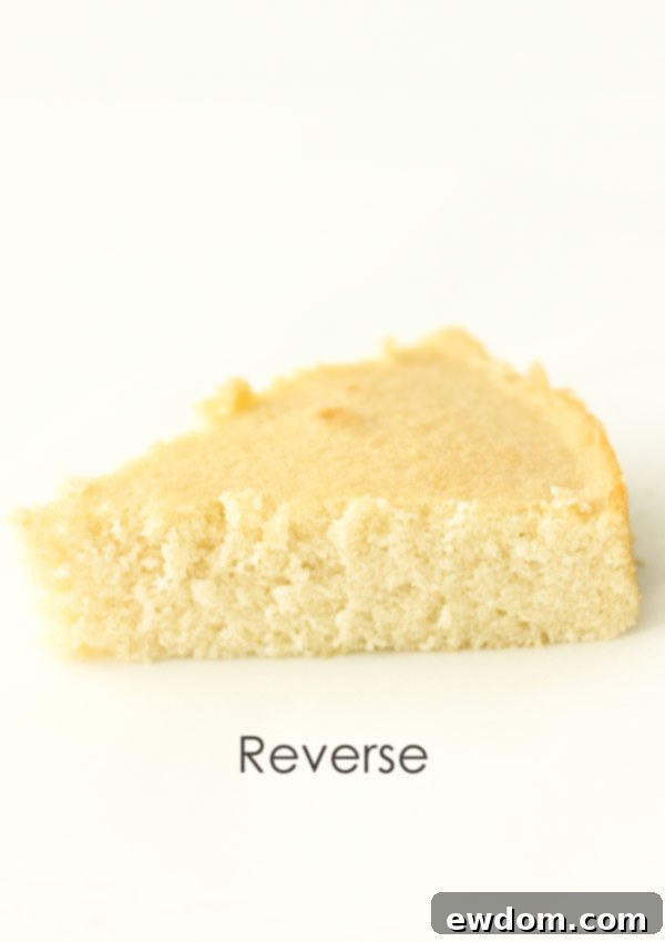 Advantages of the reverse creaming method: fine crumb, moist texture, less gluten development