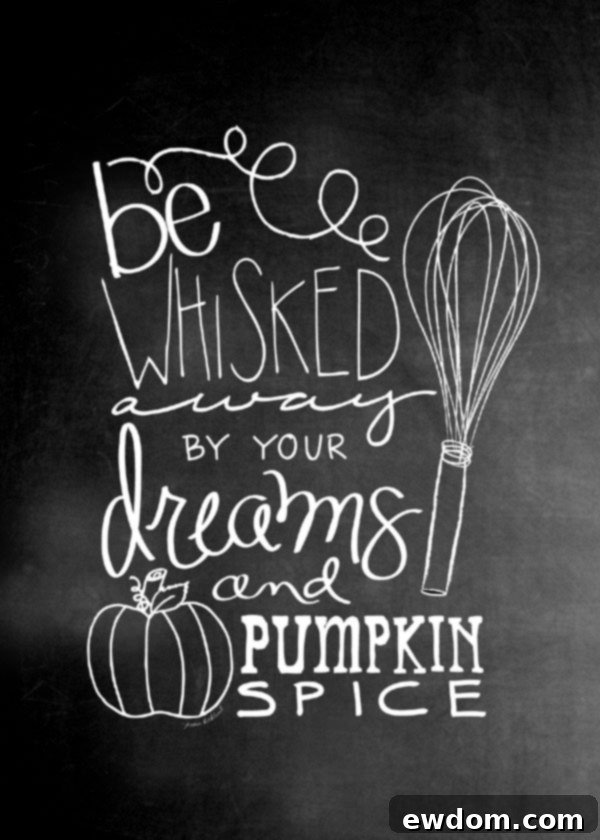 Download Chalkboard Style Fall Kitchen Art Print