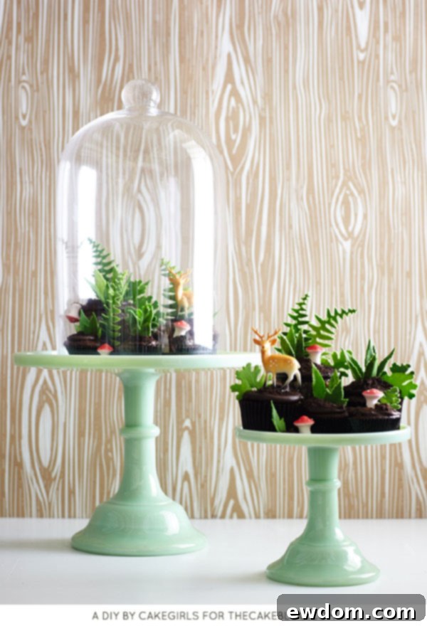 Sweet Little Worlds: DIY Cupcake Terrariums 4 The Cakegirls, Mary and Brenda Maher, demonstrating how to craft an edible cupcake terrarium.