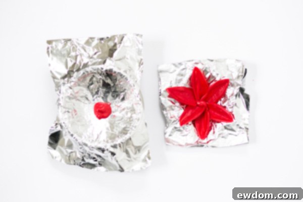 Adding Inner Bracts to Your Chocolate Poinsettia Flower