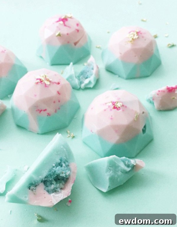 Jenna Rae Cakes Bakery Tour 18 Delectable cotton candy cake gems, a creative and visually appealing dessert from Jenna Rae Cakes.