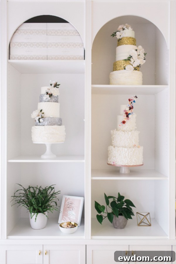 Jenna Rae Cakes Bakery Tour 4 A captivating view of various exquisite cakes and treats displayed elegantly within the Jenna Rae Cakes boutique.