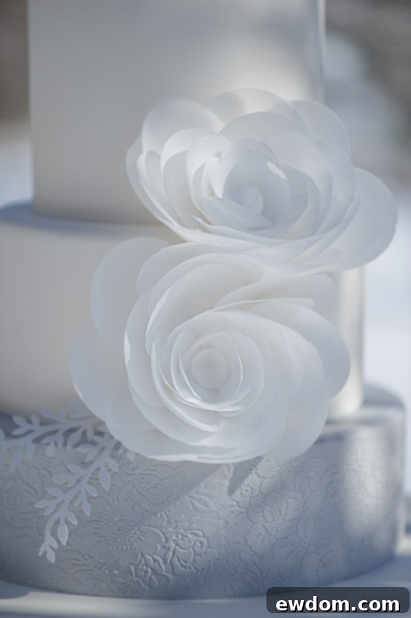 Frosted Fairytale Cake 7 Winter Wonderland Wedding Cake | by Intricate Icings on TheCakeBlog.com