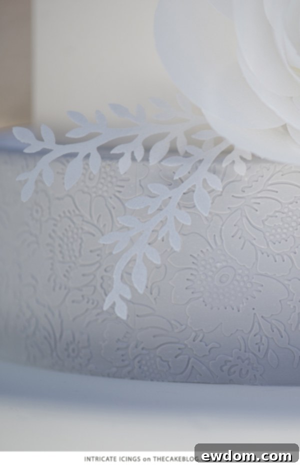 Frosted Fairytale Cake 10 Winter Wonderland Wedding Cake | by Intricate Icings on TheCakeBlog.com