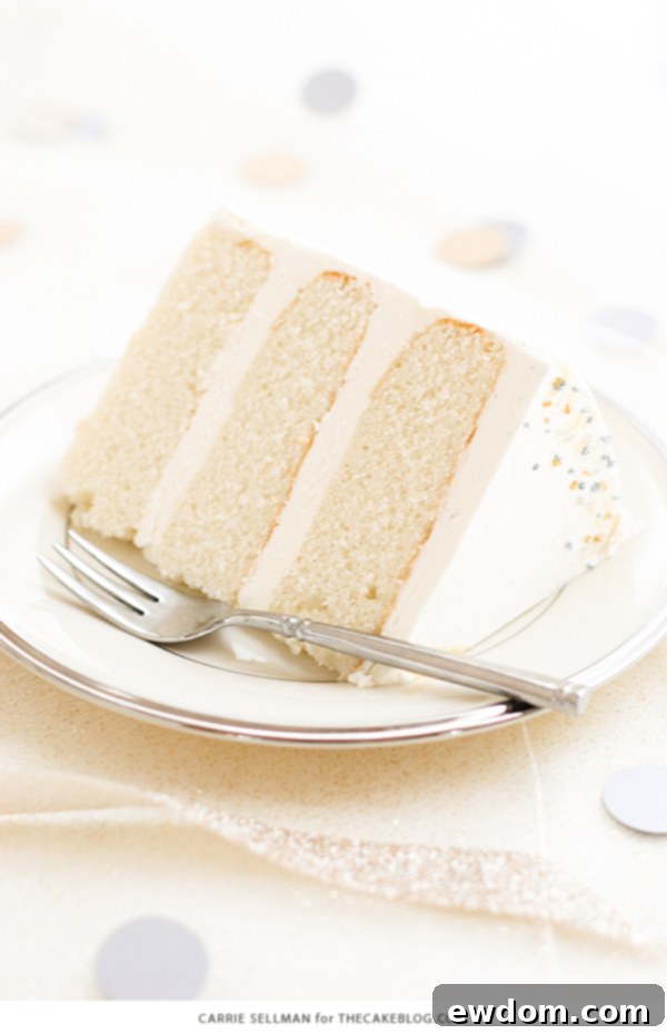 Sparkling Midnight Countdown Cake 5 Side view of the cake, highlighting the contrast between sprinkles and frosting